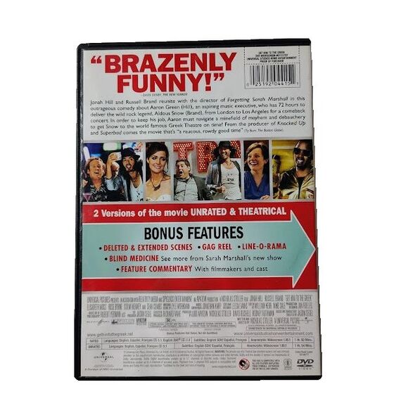 Get Him to the Greek DVD 2010 Movie Comedy Jonah Hill Russell Brand NR - Picture 2 of 3